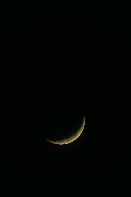 a couple of crescent moons, seen from a dark room