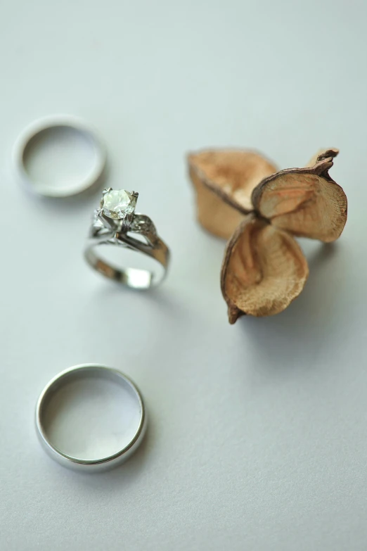 a close up of two different types of engagement rings