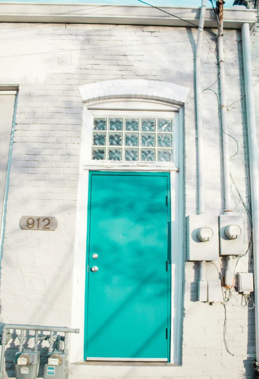 a door to a building with many different objects