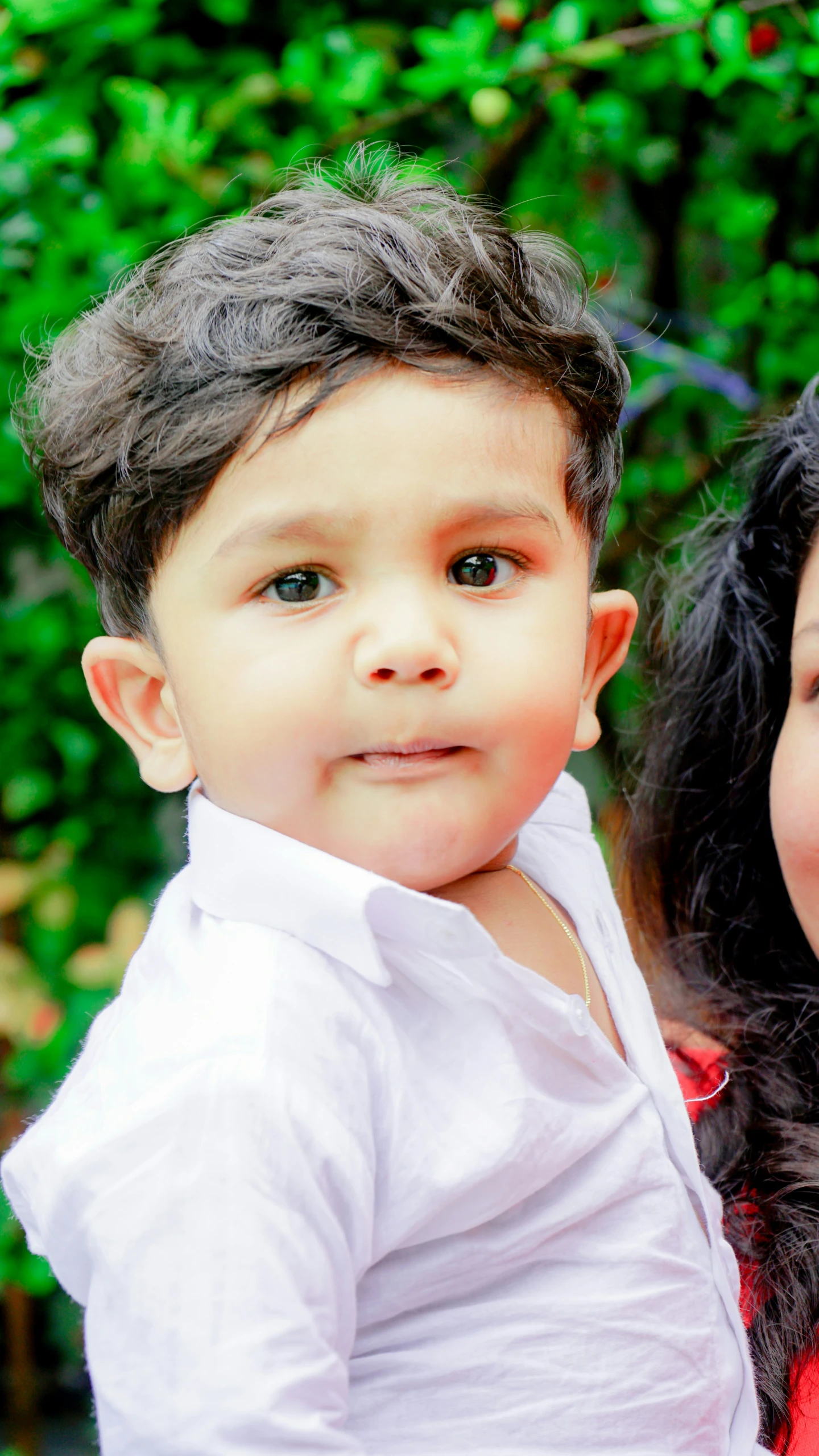 a  and woman smiling for the camera