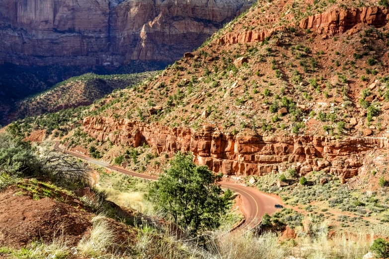 an image of a view of mountains near some trees