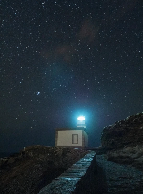 the light on the light house shines bright