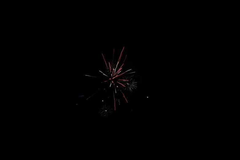 a black background with an image of fireworks