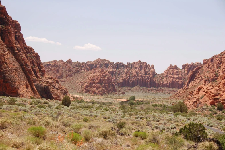 the landscape in a desert looks incredible