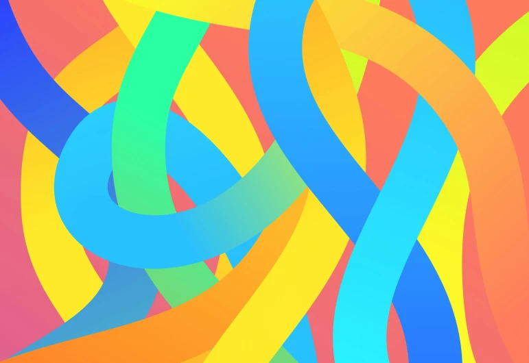 a multicolored abstract artwork with very high contrast