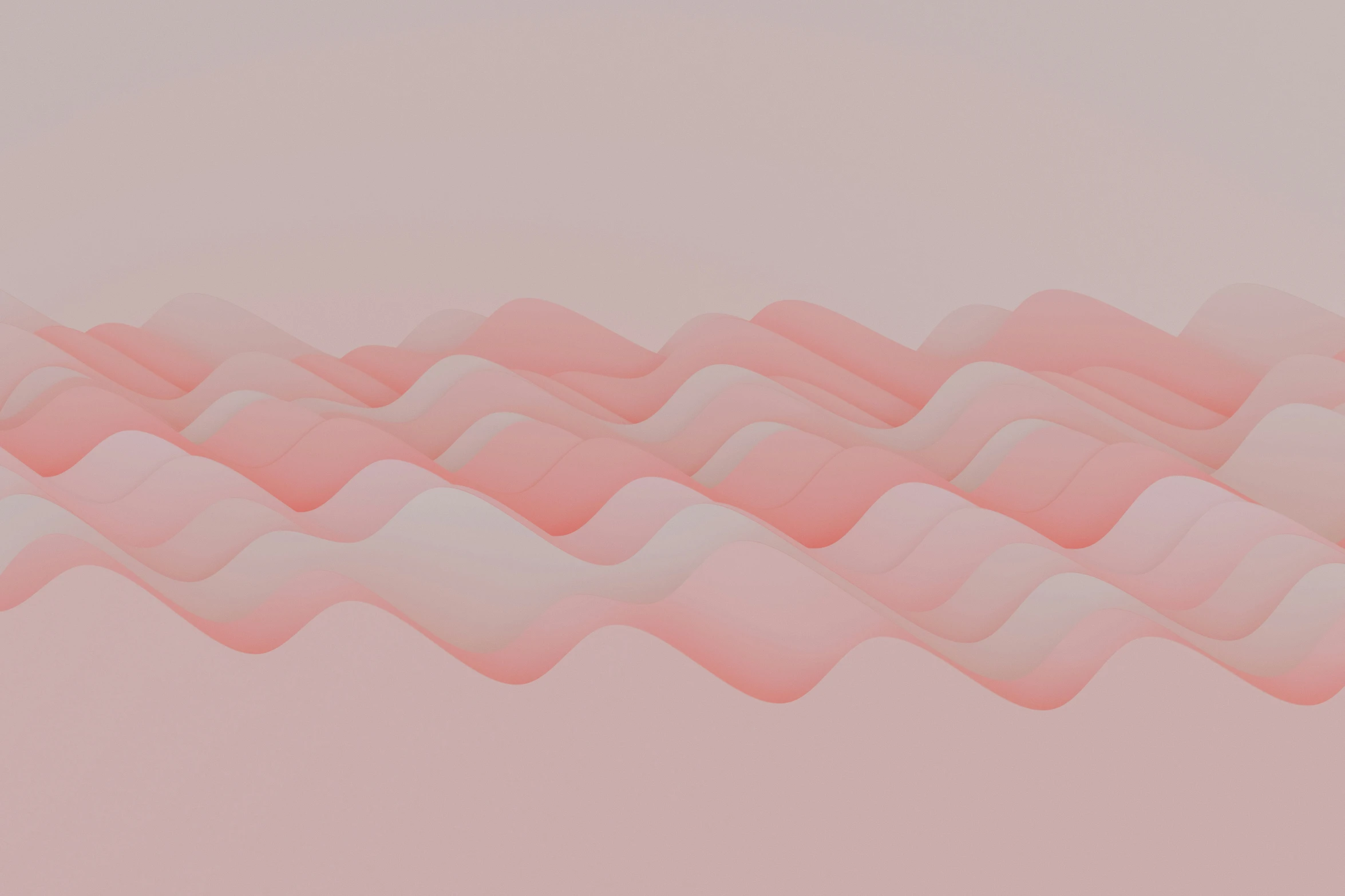 a drawing of a pink wave in pastel colors