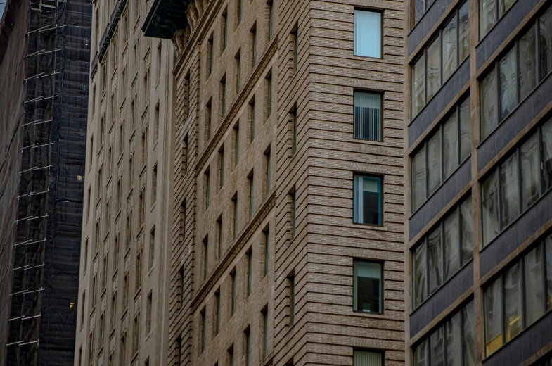 the top of an old building is brown