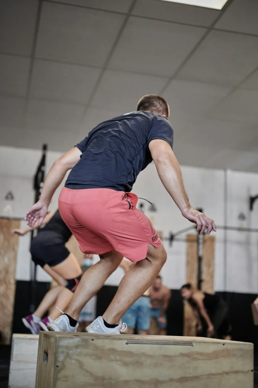 people doing soing at a high jump competition