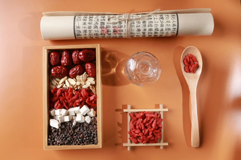 an image of ingredients for making soing out of a box