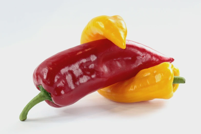 an image of a red and yellow chili peppers