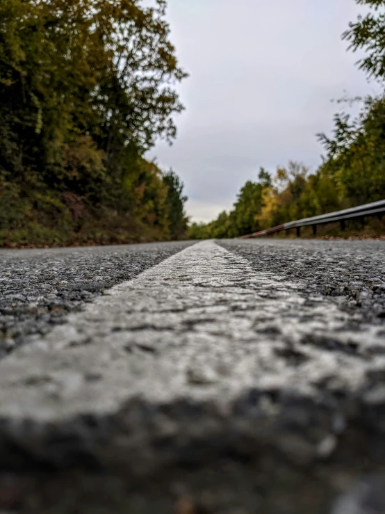 the line in the road has only been painted white