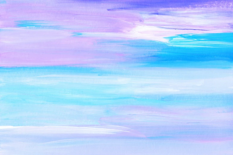 a painting of purple and blue water with small waves