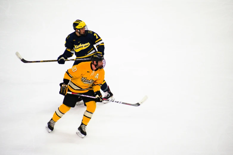 a man that is holding onto a hockey stick