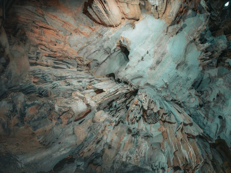 a large, intricate view of some very big rocks