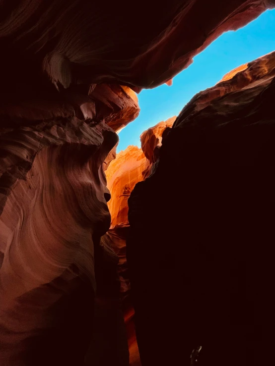 a large cave with a view into the interior of it