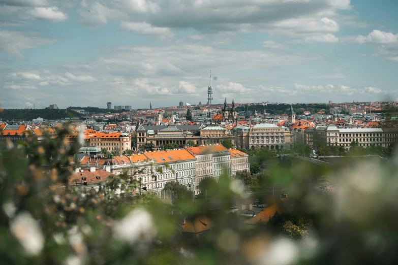 a po taken looking over the city from an area overlooking other buildings