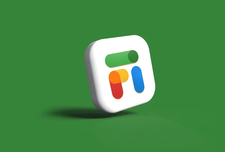 a colorfully designed icon of the letter p