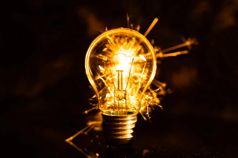 an antique lightbulb that is sitting on the table