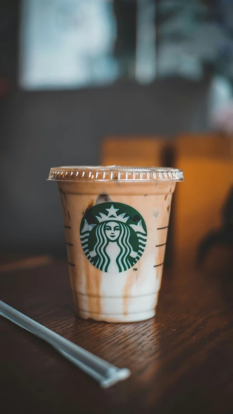 a cup of coffee sitting on top of a table