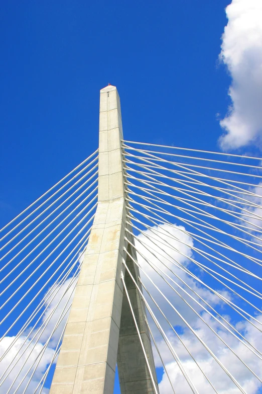 looking up at the underside of the humber bridge