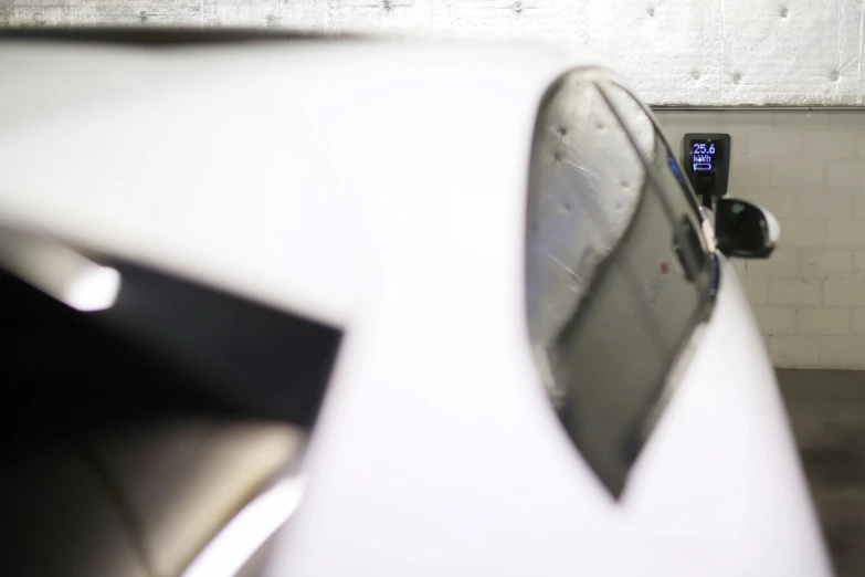 an automatic mirror on the side of a car