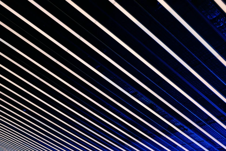 many lines line the ceiling in this room