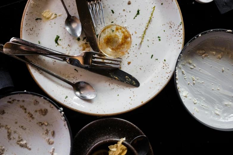 plated food sits on the table before empty plates