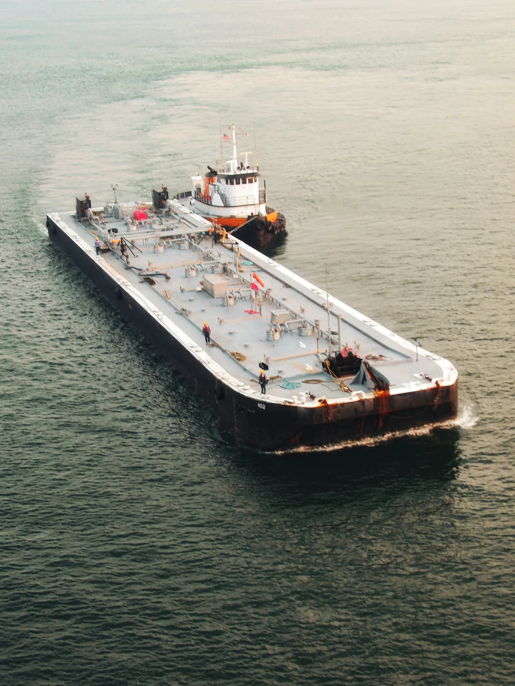 a large boat traveling in the water