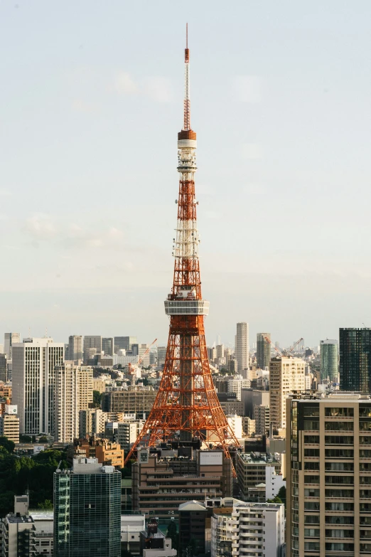 the eiffel tower is on top of a building