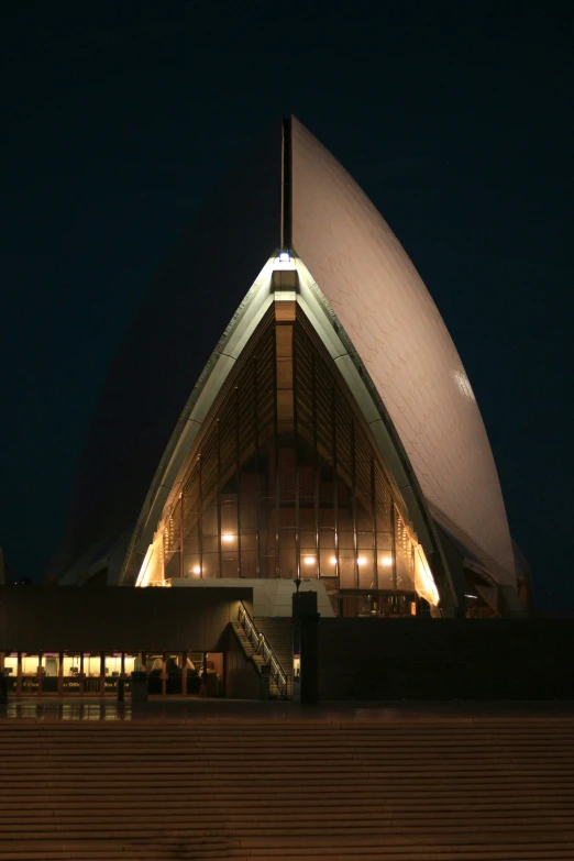 a large building lit up with many windows