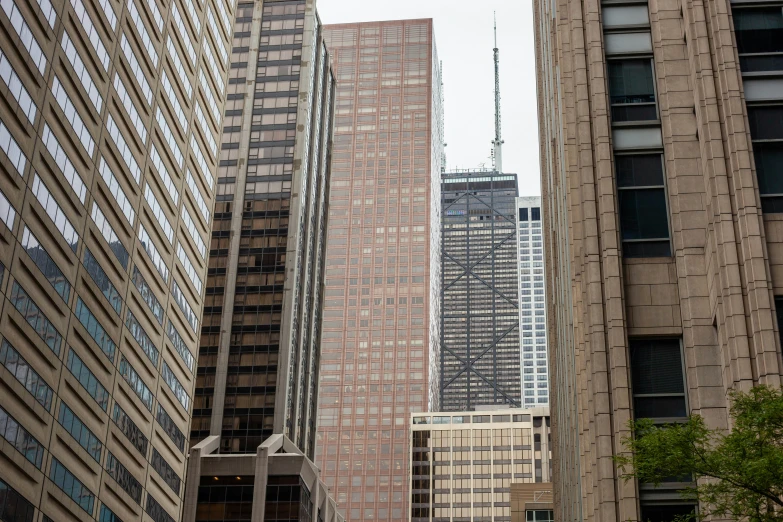 tall buildings that are sitting in the middle of a city