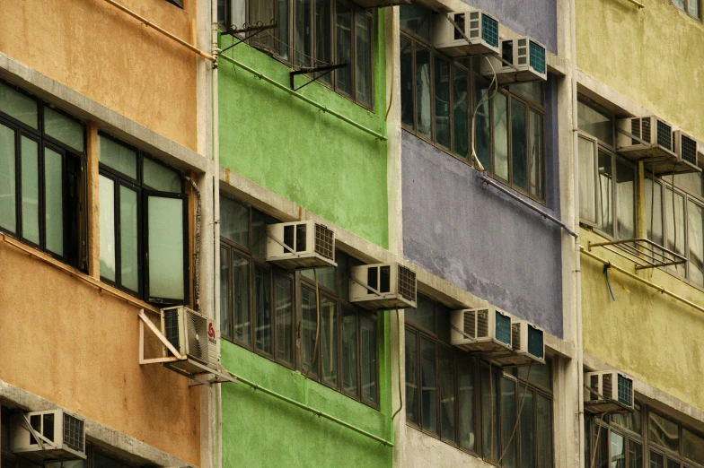 a building that has many windows on each side