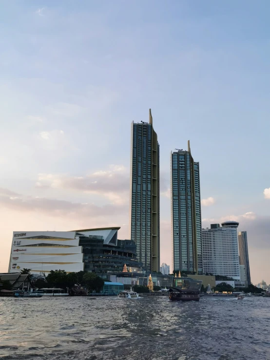 tall buildings next to each other on the water