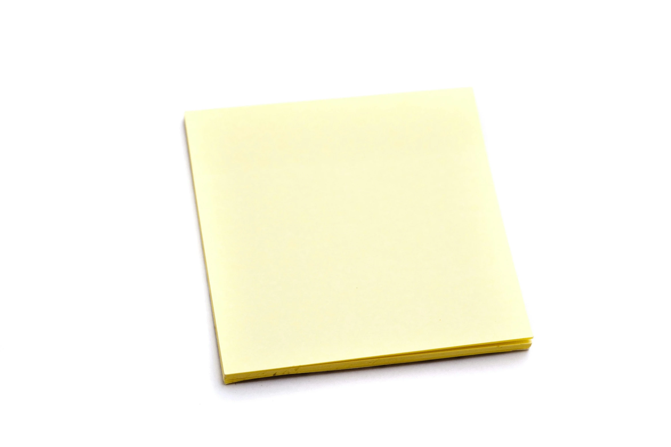 a note pad on white background with copy space