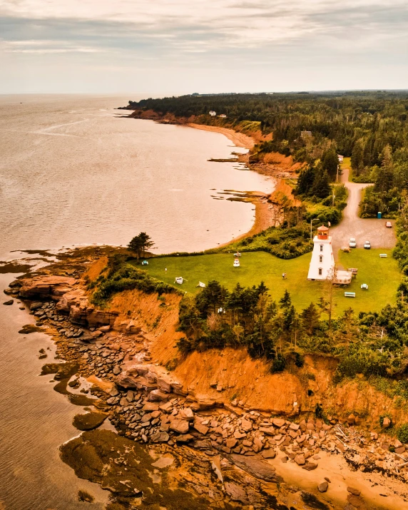 an island that is on top of some sand