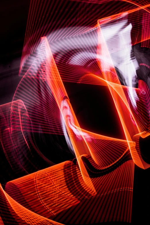 blurred image of an abstract background with red lighting