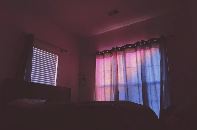 the curtains in the window light the room