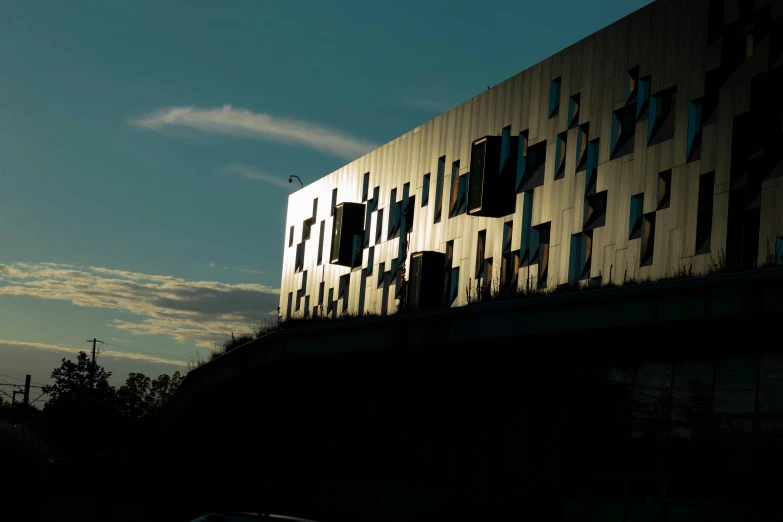 a building that is designed with lots of windows