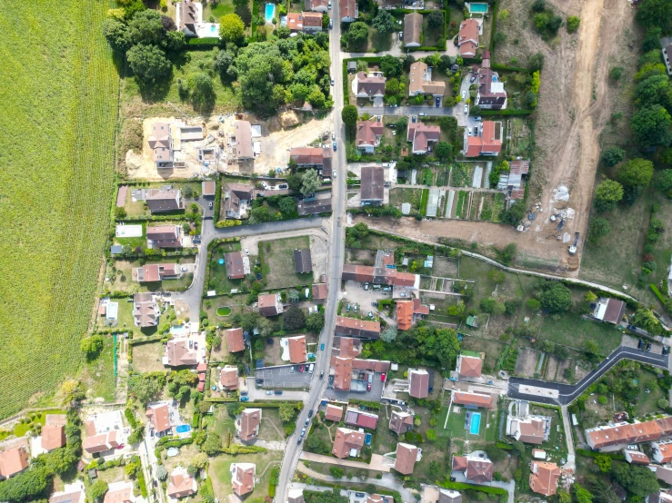 an aerial s of a suburban neighborhood