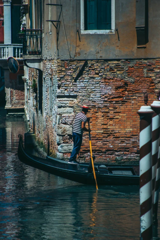 a person riding a boat on the water