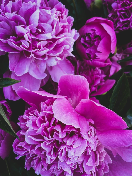 a bunch of different colored flowers in a bouquet