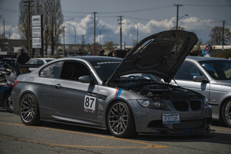 two vehicles that are under the hood of one another