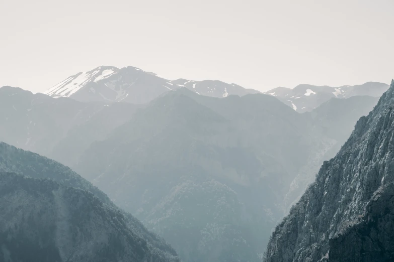 large mountains covered with snow in the distance