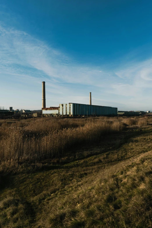 factory buildings on a farm in the country