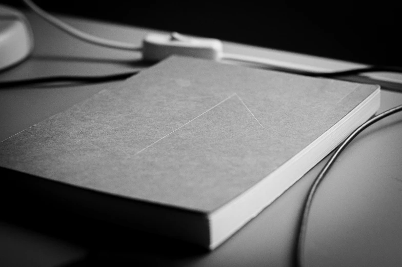 a book and the cable connected to it