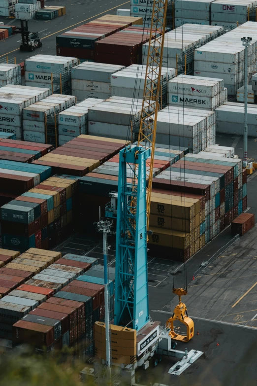 an industrial container dock full of many cargo containers