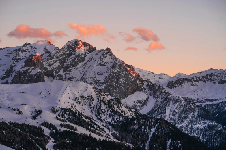 a mountain with lots of snow on it