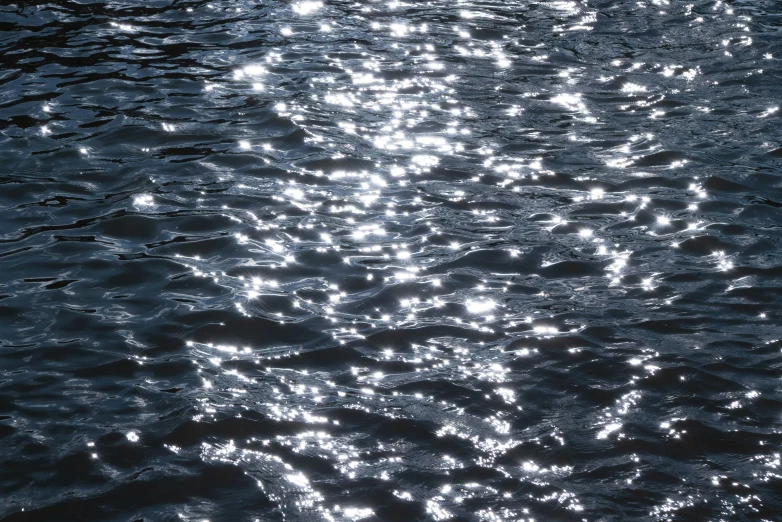 the light reflects off of water on a sunny day