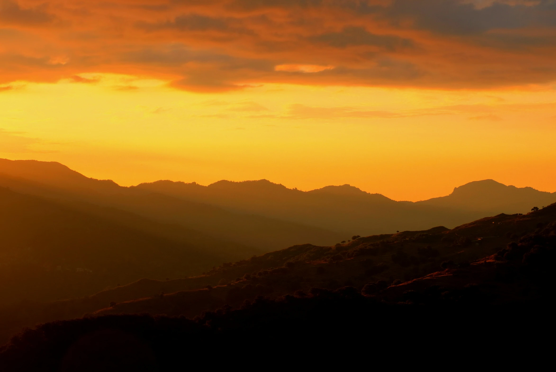 a lone man riding a horse in the sunset