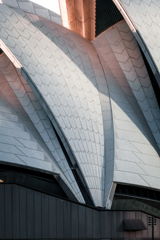 a close up of the side of a large building